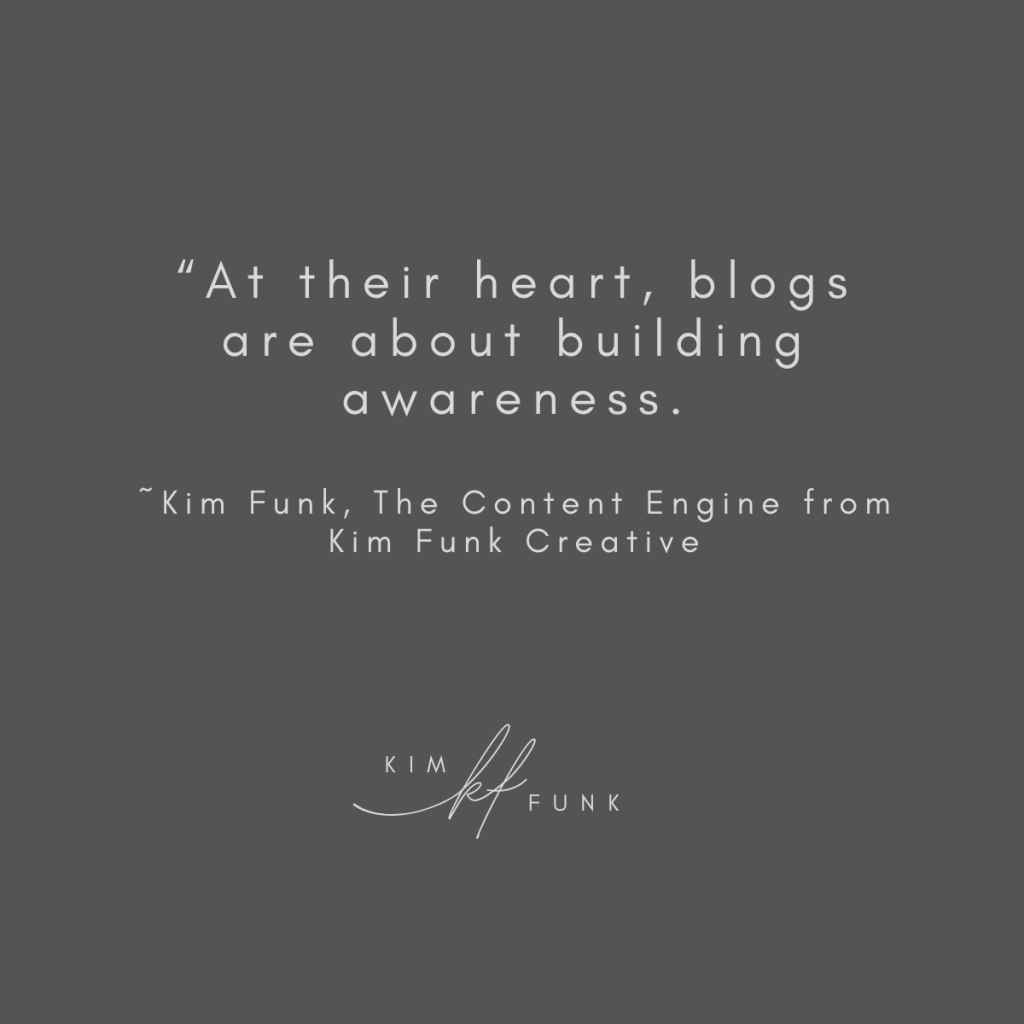 Example social media quote from Kim Funk creative to illustrate how to use branding on social media.